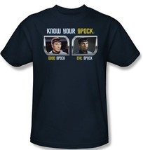 Classic Star Trek Know Your Spock: Good Spock Evil Spock T-Shirt, NEW UN... - $17.41