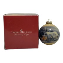 Thomas Kinkade Cottage in Snow Glass Christmas Ornament Limited Edition ... - $10.63