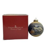 Thomas Kinkade Cottage in Snow Glass Christmas Ornament Limited Edition ... - £8.35 GBP
