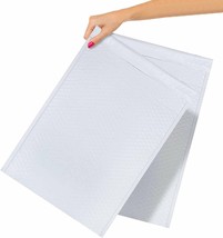 50 White Poly Bubble Mailers 12.5x18 Airjackets Padded Envelopes - £69.88 GBP