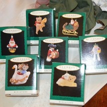 7 Hallmark Keepsake Miniature Ornaments Vintage - £15.66 GBP