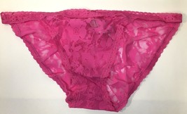 NWT Victoria&#39;s Secret Lace Bikini Panties XL SKU 3861 87 Hot Pink  - $13.00