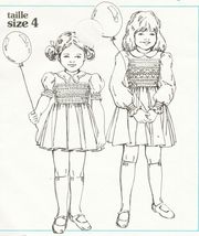 1982 Childs Grace Knott Classic English Smocked Yoke Dress Pattern S4 Uncut - $13.99