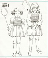 1982 Childs Grace Knott Classic English Smocked Yoke Dress Pattern S4 Uncut - €11,19 EUR