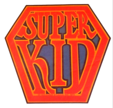 Vintage Neon Iron on Heat Transfer Super Kid 8&quot; x 8&quot; - £6.99 GBP