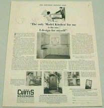 1930 Print Ad 1866 Curtis Woodwork Kitchen Cabinets &amp; Entrance Doors Cli... - £8.75 GBP