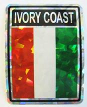 Ivory Coast Country Flag Reflective Decal Bumper Sticker - $2.88