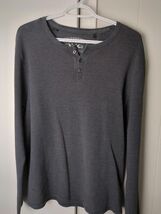 Buffalo David Bitton Men&#39;s Gray Henley Sweater - XL - €2,00 EUR