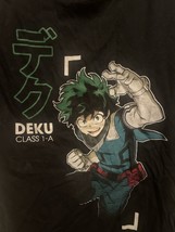 My Hero Academia Deku / Midoriya Mens Medium Graphic T-Shirt Black - £7.43 GBP