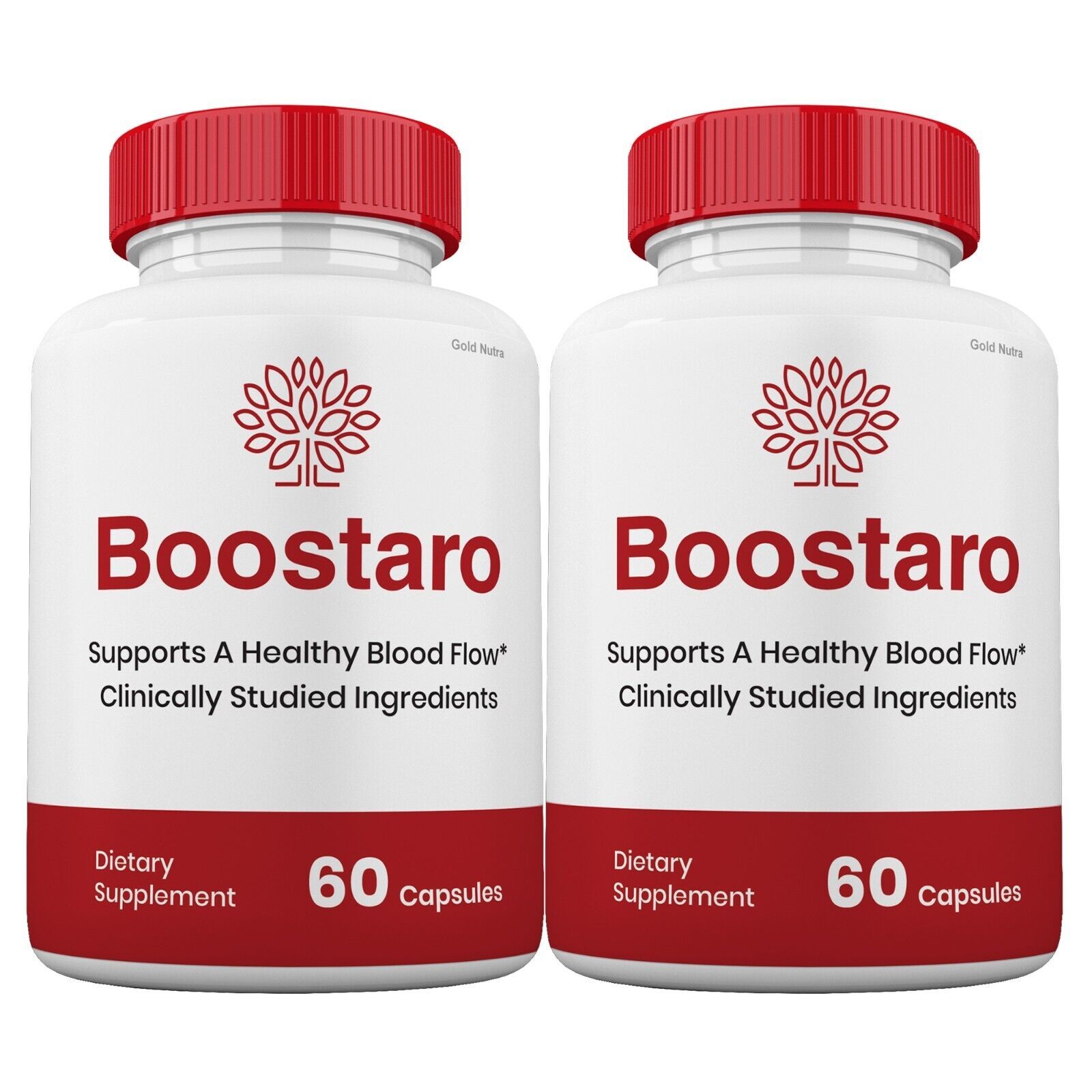 2 Pack Boostaro Blood Flow Support Capsules for Men Max Strength Formula