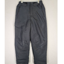 Roebuck &amp; Co Snow Pants Boy&#39;s Size 10 12 Black Winter Gear Warm Pants Skiing - £8.64 GBP