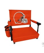 Cleveland Browns Stadium Seat NFL Premium Foldable Pocket Orange Brown W... - $119.53 CAD