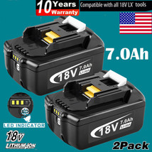 2X For Makita 18V 7000Mah Lithium-Ion Bl1830 Bl1850 Bl1860 Tool Battery ... - £67.30 GBP