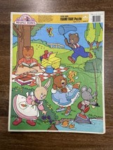 VINTAGE Golden Tonka Frame Tray Puzzle Maple Town Animals 1987 - $11.30