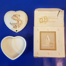 Avon Precious Moments Porcelain Birthstone Box 1997 May Faux Emerald AS ... - £4.67 GBP