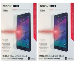 2x Tech21 Impact Shield Screen Protector for Samsung Galaxy Note 5  - Fast USA! - £1.97 GBP