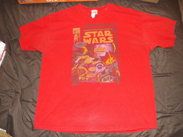 Star Wars comic book men&#39;s T-shirt size XL/XG red tee shirt - £4.47 GBP