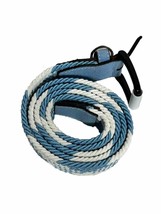 Will Leather Belt Goods Braided Nylon Belt With Leather Trim 47 Inches - AC - $23.65