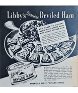 LIBBY&#39;S DEVILED HAM - 1946 Vintage Print Ad - America&#39;s Most Popular Bra... - $10.50