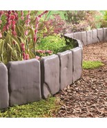 Set of 10 Interlocking Stone Effect Garden Border Landscape Edging Panel... - €15,75 EUR