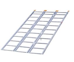 Yutrax Loading Ramp w Extruded Side Rails Tri Fold Extra Long Compact Heavy Duty - £115.83 GBP