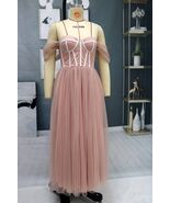 Castlecore Dress Women&#39;s Sequin Princess Mid Length Fashion Swing Evenin... - $49.00