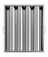  Pack of 6 Hood Filters 19.5W x 24.5H Inch, 430 Stainless Steel 4 Groove... - $135.96
