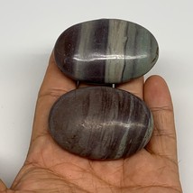 102.7g, 2&quot;- 2.1&quot;, 2pcs, Narmada Shiva Lingam Palm-Stone Polished, B29408 - £10.05 GBP