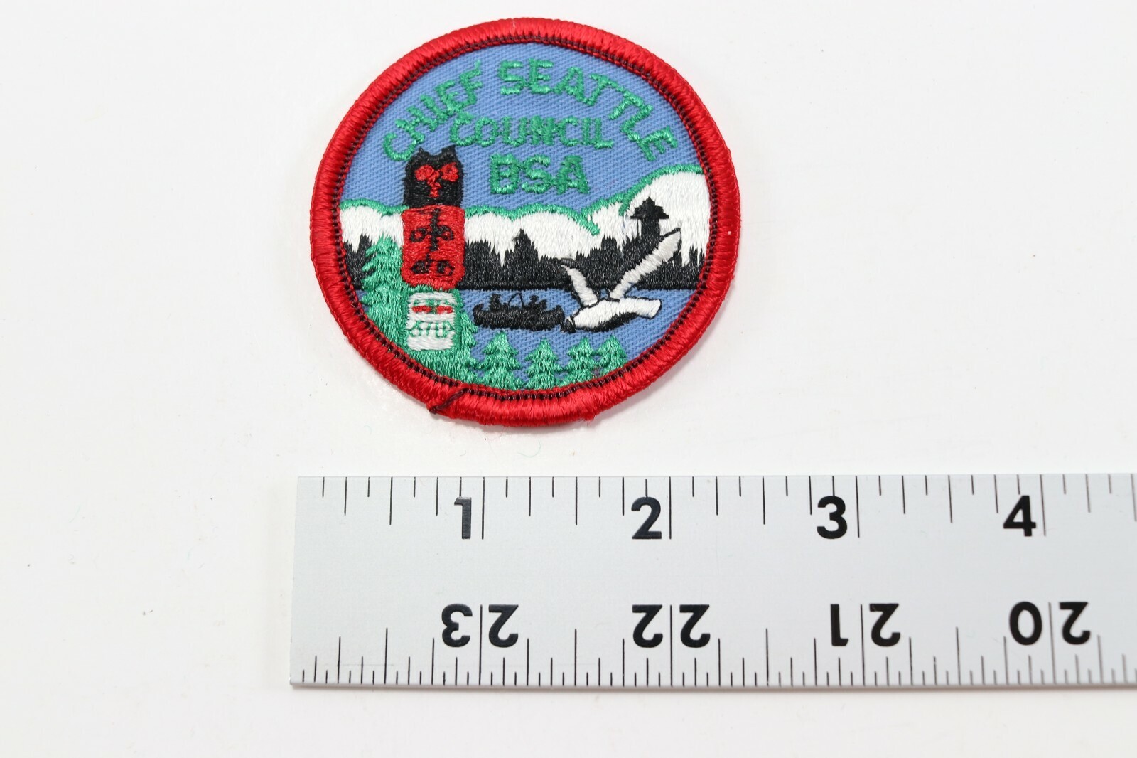 Vintage Chief Seattle Council Twill T Boy Scouts of America Camp Patch Item image 4