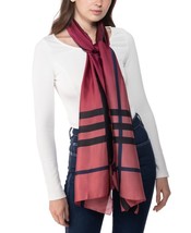 MSRP $35 Giani Bernini Ombre Plaid Oblong Scarf Red Size OSFA - £6.36 GBP