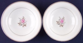 Lot of 2 Noritake Roanne Pink Rose Fruit Dessert Bowls 5794 Japan Vintage - $10.99