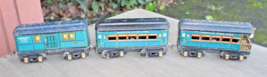 American Flyer Prewar O Gauge Lighted Blue Flyer Limited Passenger 3 Car... - $75.00