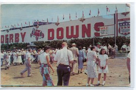 Main Entrance All American Soap Box Derby Race Akron Ohio 1954 postcard - $6.39