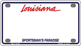 Louisiana Sportsman Blank Novelty Mini Metal License Plate Tag - $284.15 MXN