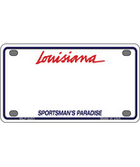 Louisiana Sportsman Blank Novelty Mini Metal License Plate Tag - £11.69 GBP