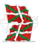 EUSKADI Vasco BASCO Ikurri�a Bandiera Onda SPAGNA Adesivi in Vinile Sticker - $7.76