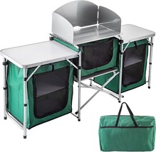Vbenlem Outdoor Camp Cooking Set With 3 Zippered Bags, Camp Cooking Table With - £116.68 GBP