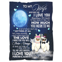 Funny Llama Couple Loving Fleece Blanket Christmas Gift For Wife From Husband - £45.95 GBP+