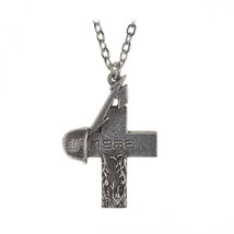 Metallica Master of Puppets 1986 Cross Pendant Necklace Silver - £18.68 GBP