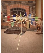 16 ARM FLOOR DRYING RACK - Amish Handmade 54&quot; Diameter Maple Laundry Han... - $2,713.92 MXN