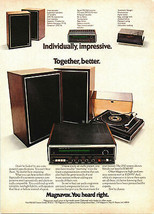 1973 Magnavox Stereo System Vintage Print Ad Advertisement Advertising - £5.17 GBP
