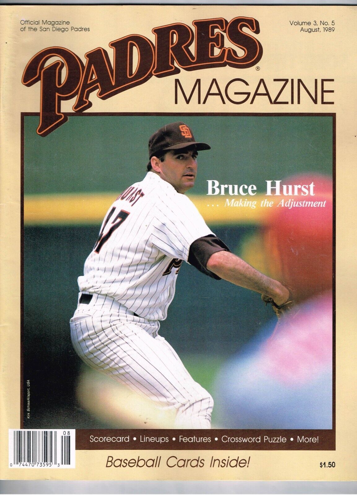 1989 MLB San Diego Padres Magazine  Program VS New York Mets August Scored - $31.01