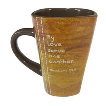 By Love Serve One Another Mug Galatians 5:13 Built To Serve Coffee Cup - £11.34 GBP