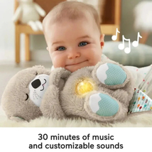 Breathing Otter Sleep Plush Toy Playmate Otter Baby Plush Toy with Light Sound N - £27.97 GBP