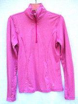 Head Womens Size Small PINK 1/2 Zip Top with Thumbholes Running Wicking ... - £18.98 GBP
