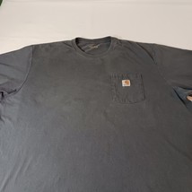 Carhartt Men's Adult 3XL Long Sleeve Pocket Tee K126 BLS Gray Cotton Chest 60" image 8