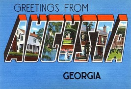 Greetings From Augusta, Georgia - 1930&#39;s - Vintage Postcard Magnet - £9.58 GBP