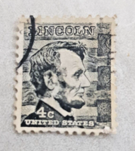 Vintage Abraham Lincoln 4 Cent United States Postage Stamp President Collectible - £117.55 GBP