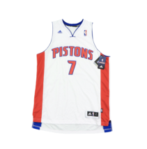 New Adidas L Brandon Knight Autographed Detroit Pistons Basketball Jersey White - £69.55 GBP