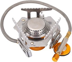 Stove Burner Durable Aluminum Alloy Portable Camping Gas Stove Folding S... - £34.36 GBP